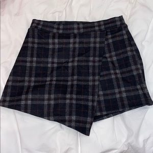 Plaid skort